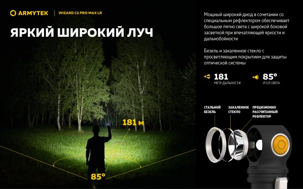 Armytek Wizard C2 Pro Max Magnet USB LR — изображение 9